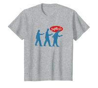 Genesis Non possiamo Ballare Sagome Maglietta, Bambini, Grigio Melange, 2 Anni