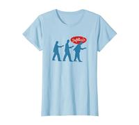 Genesis Non possiamo Ballare Sagome Maglietta, Donna, Celeste, XL