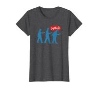 Genesis Non possiamo Ballare Sagome Maglietta, Donna, Grigio Scuro, XL