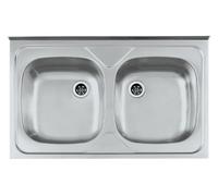 Genesis Primal lavello in acciaio 80x50 cm 1124507