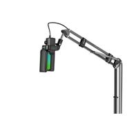 Genesis Radium 251 USB Gaming Microfono con Braccio 5 - Condensatore 192kHz/24bit, Cardioide, Illuminazione RGB, Filtro Pop, Controllo Gain, Tasto Mute, Monitoraggio in tempo reale, Plug & Play per PC