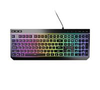 Genesis Rhod 530 Tastiera da gioco RGB, QWERTY US, cablata, full-formato, interruttori a membrana, illuminazione RGB con 16,7 milioni di colori, anti-ghosting, software macro, tastiera silenziosa per
