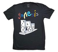 Genesis T Shirt The Last Domino? Tour Nuovo Ufficiale Uomo Nero