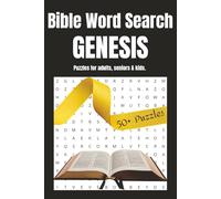 Genesis Themed Bible Word Search Book: Bible Puzzles With Easy To Read Print | 6x9 inches | 110 Pages 50+ Puzzles | Gift