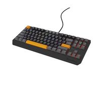 GENESIS Thor 230 TKL tastiera Gaming USB + RF Wireless + Bluetooth QWERTY Nero, Grigio, Arancione