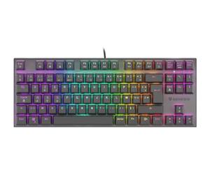 Genesis Thor 300 TKL AZERTY - Tastiera Gamer cablata RGB con interruttore mecanico tipo rosso, nero