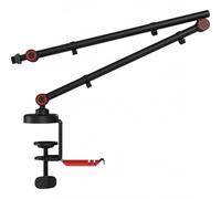 Genesis Thulium 500 braccio microfono - stile di gioco & qualità streaming, universale compatibile con microfoni al 99%, portata fino a 1 kg, regolabile, con adattatore da 5/8" e 1/4", clip per cavi e