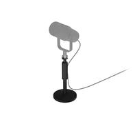 Genesis Thulium - Supporto per microfono da tavolo 350D, altezza regolabile 20-32 cm, base antiscivolo, filettatura da 3/8" + adattatore da 5/8", stabile supporto da scrivania per streaming, podcast