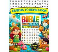 GENESIS TO REVELATION BIBLE WORD SEARCH PUZZLE BOOK FOR KIDS AGES 8-12