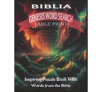 Genesis Word Search: Puzzles Book Large Print,Inspiring Words from the Bible