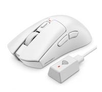 Genesis Zircon 880 PRO Gaming Mouse 8K 30.000 DPI Wireless & Cablato, PixArt PAW3950, 8000Hz Polling, Kailh Optical, 64g Leggero, Bluetooth/2.4GHz/USB-C, 6 Tasti Programmabili, Bianco