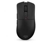 Genesis Zircon 880 - Mouse da gioco wireless, nero, 12000 DPI, PixArt PAW3311, tripla modalità, 64 g, Glasskates, Kailh Optical, 6 tasti, per PC portatile
