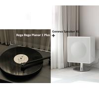 Geneva Speaker XL Noce + Rega Rega Planar 1 Plus Stand TV Altoparlante per...