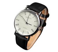Genevas, orologio da uomo alla moda romana 110 con cinturino e numeri, D, One Size