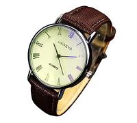 GENEVAS Ssc813 - Orologio da uomo alla moda, stile romano, con cinturino 110, C, misura unica