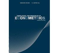 Genevieve Briand R. Carter H Using Excel for Principles of Econometr (Tascabile)