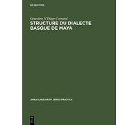 Geneviève N'Diaye-Correar Structure du dialecte basque de May (Copertina rigida)