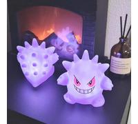 Gengar Pokemon Pikachu Luce notturna Cute Anime Luce soffusa Camera da letto Comodino Luce a LED Decorazione della stanza Regalo giocattolo per bambini di Natale