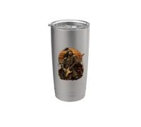 Gengis Khan Chitarrista divertente storia fan Chitarra mongola Bicchiere termico in acciaio inox doppia parete