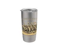 Gengis Khan Impero Mongolo Cavaliere Guerriero Orda d'Oro Bicchiere termico in acciaio inox doppia parete