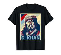 Gengis Khan Poster Imperatore mongolo Maglietta
