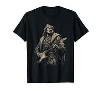 Gengis Khan Suonare la Chitarra Maglietta
