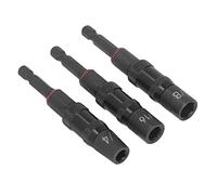 GENGUTOO Set di adattatori per bussole per avvitatori a percussione, supporto magnetico per bussole a percussione ribaltabile per fissaggio a vite, misura universale