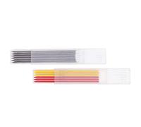 GENGUTOO Set di ricarica della matita del carpentiere 2,8 mm kit di ricarica meccanica nera nera rossa meccanica per la decorazione edile automobilistica