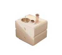GENHAOSAN Comodino Tutti i comodini in legno massello, armadietti moderni e semplici, comodini for camera da letto di lusso leggero, armadietti laterali in stile crema Mobili Da Camera Da Letto