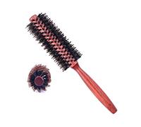 GENHAOSAN Piastra per Capelli Pettine Pig Bristle Valuta Classic Style Piece Piece Cylinder Tercrade Uomo Niente Regalo Spazzola per Capelli Ricci