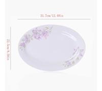 GENHAOSAN Piatti Piatto Piano In Ceramica Color Smalto Ad Alta Temperatura, Piatti For La Casa, Stoviglie Stoviglie Per La Cena