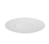 GENHAOSAN Piatti Piatto piano in ceramica for uso domestico, piatto for cibo occidentale bianco, piatto for spaghetti e bistecche Stoviglie Per La Cena(9.8inch)