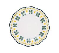GENHAOSAN Piatti Piatto Piano In Ceramica Fresco E Semplice, Piatto Da Pranzo Domestico, Teglia Stoviglie Per La Cena