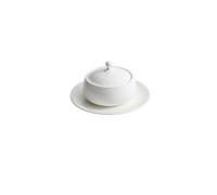 GENHAOSAN Piatti Tazza da zuppa in ceramica con coperchio for stoviglie da ristorante, vassoio da dessert, piatti da insalata Stoviglie Per La Cena