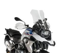 GENIAL MOTOR Cupolino Moto Compatibile Con Alcuni Modelli BMW Cupolino Parabrezza Moto Touring In Plexiglass Antigraffio 550X450 Mm (Trasparente)