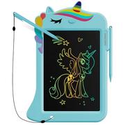 Genialba 8.8inch Unicorno LCD Tablet Schermo Colorato Tavola Da Scrittura Giocattoli per Bambini Imparare Giocattoli Educativi Regali per Compleanno di Natale Regali per 2 3 4 5 6 Anni Ragazze (Blu)