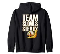 Geniale Arte Lumaca Divertente per Fieri Corridori Lenti Felpa con Cappuccio