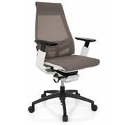 GENIDIA SMART WHITE | tessuto di maglia - Sedia da ufficio professionale Grigio / Bianco