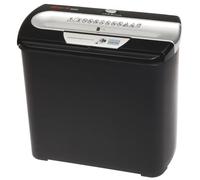 Genie 255 CD - Distruttore di documenti e CD con taglio a striscia, incluso cestino per la carta, argento/nero, taglio a strisce