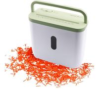 GENIE 440 distruggidocumenti | Taglio particelle 4 x 38 mm | Livello di sicurezza P-4 | Silenzioso 72 dB | Shredder compatto e mobile | Funzione di avvio/arresto automatico | Protezione dal