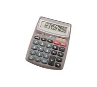 Genie 540 10 - Calcolatrice da tavolo a 10 cifre, design classico, dettagli di alta qualità, argento