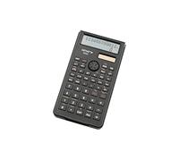 Genie 82 SC- Calcolatrice tascabile con coperchio di protezione, display con 2 righe, 10 cifre, nero