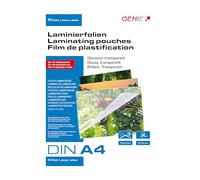 Genie Buste plastificatrici DIN A4, 80 micron, confezione da 50 pezzi