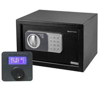Genie Hand | Cassaforte Elettronica a Tempo a Muro e da Armadio Piccola Cassetta di Sicurezza Media con Codice a Combinazione e Chiave a Serratura B-Class e Sistema Anti Bounce per Soldi