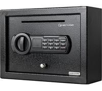 Genie Hand | Cassaforte Elettronica da Cassetto di Deposito da Armadio Piccola Cassetta di Sicurezza con Codice a Combinazione e Chiave a Serratura B-Class e Sistema Anti Bounce Casseforti per Soldi