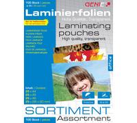 Genie Laminating Pouches Assortment Pack (Assorted) Pack of 100