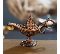 Genie - Lampada a olio Aladdin, lampada a forma di incenso, stile retrò Legend Aladdin, lampada Magic Genie Wishing Light,per decorazione per la casa, teiera, olio regalo (stile 3)