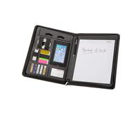 Genie Munich A4 Writing case - Extra Thin and Durable; Nylon and Leather Look; I