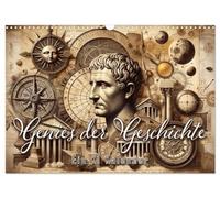 Genies der Geschichte - Ein KI Kalender (Wandkalender 2026 DIN A3 quer), CALVENDO Monatskalender: Lichtblicke der Innovation