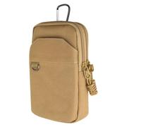 Genikeer Cintura per telefono da uomo | Borsa in nylon per cellulare, gadget borsa multiuso esterni, Portacarte verticale kaki doppio strato, riferimento alla descrizione, Unisex